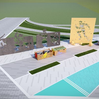 现代创意体育运动雕塑 人物雕塑景观墙 体育健身雕塑墙 景观公园雕塑 景墙