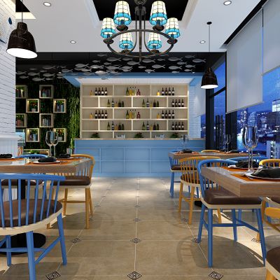 地中海风餐厅 地中海风格墙饰