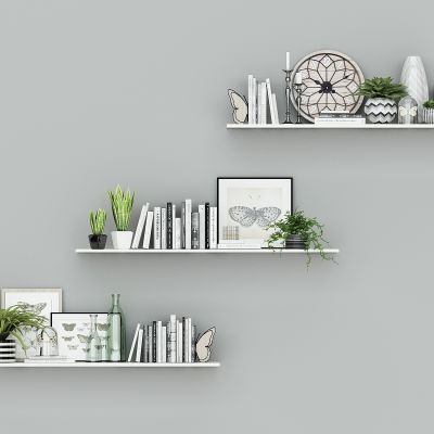 现代装饰架，书架，隔板，摆件架，展示架