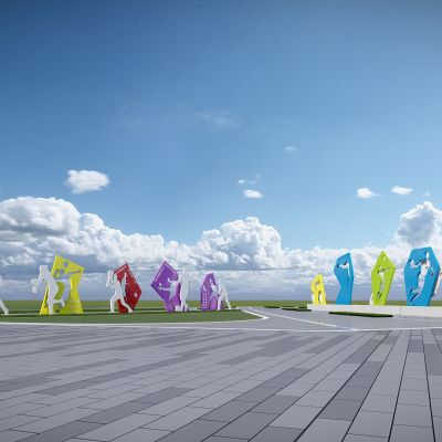 现代创意体育运动项目雕塑 人物雕塑 体育健身雕塑 景观公园雕塑 