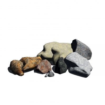 现代风格石头SU模型