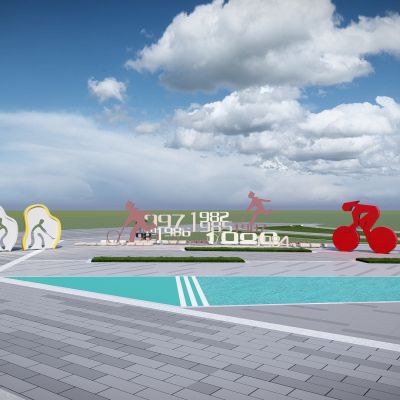 现代创意运动雕塑  运动公园雕塑 健身广场雕塑 入口景观雕塑 体育运动雕塑