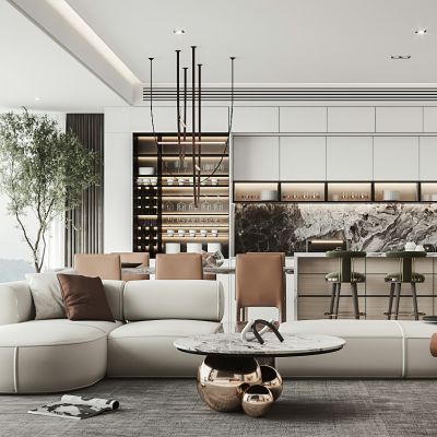 现代简约客餐厅