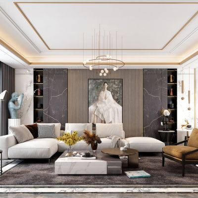 现代简约大气客厅