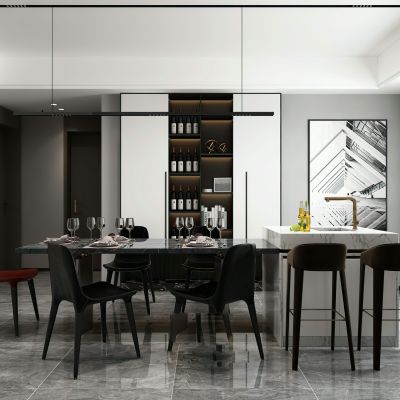 现代简约客餐厅