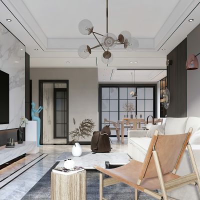 现代简约客餐厅