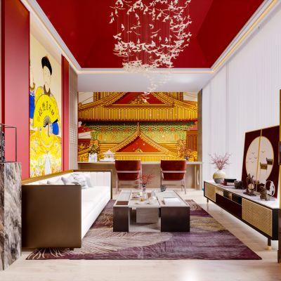 新中式简约客厅