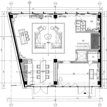 集艾设计-万科御河硅谷一居室别墅样板房全套施工图+效果图+物料表