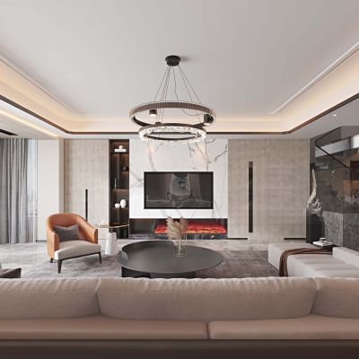 现代简约客餐厅