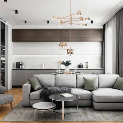 现代简约客餐厅