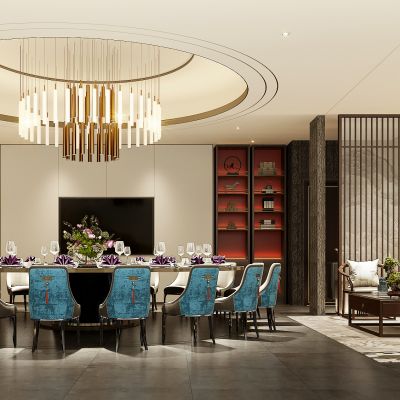 新中式中餐厅包厢