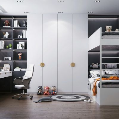 现代简约儿童房