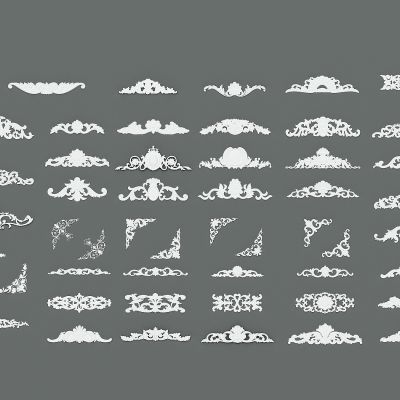 欧式石膏线雕花，门头雕花，栏杆铁艺雕花