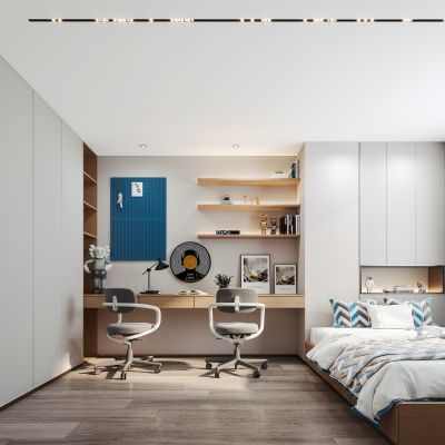 现代家居男孩儿童房