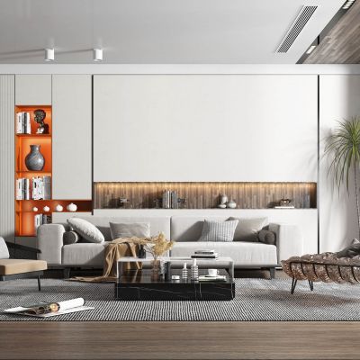 现代清新简约客厅