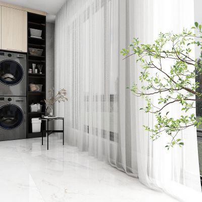 现代家居客厅阳台，洗衣房，洗衣间，洗衣柜，洗衣机，烘干机