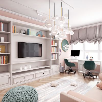 现代简约儿童房