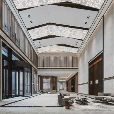 酒店大厅休闲区