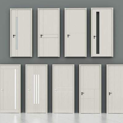 现代门，室内门，单开门，卧室门，书房门，卫生间门