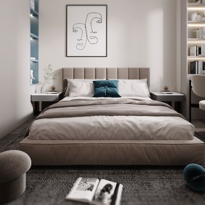 现代卧室，卧室