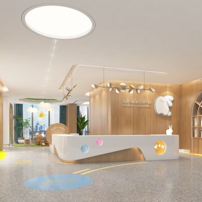 现代儿童医院儿童区服务台