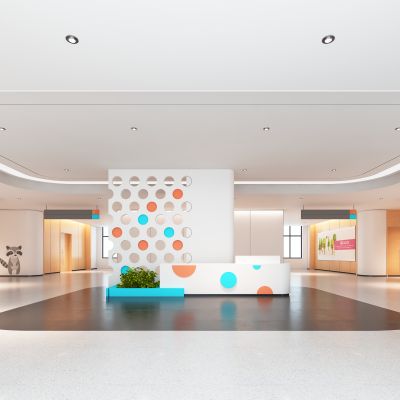 现代儿童医院大厅3D模型