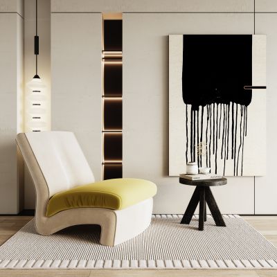 侘寂风单人沙发