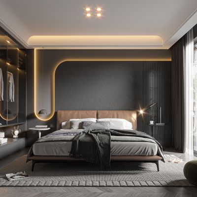 现代风格卧室