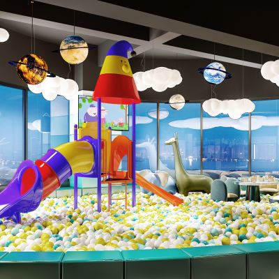 现代儿童游乐区