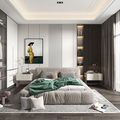 现代简约卧室