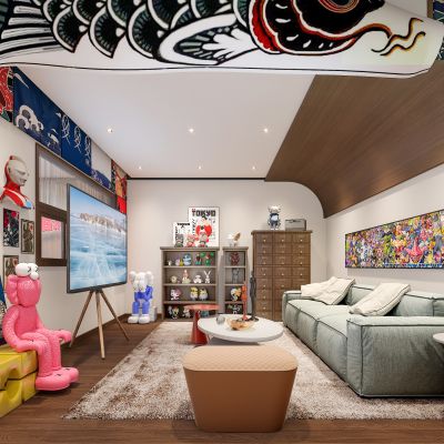 现代电竞接待大厅3D模型