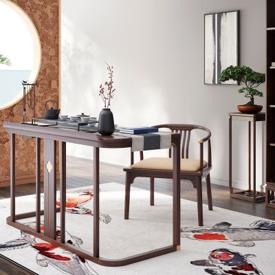 新中式实木书桌