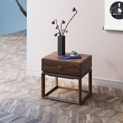 新中式实木床头柜