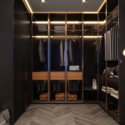现代衣帽间，衣帽间，衣柜