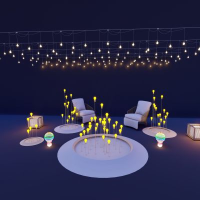 现代 草坪灯 商业氛围吊灯 景观氛围灯 商业景观灯 室外景观灯 座椅灯
