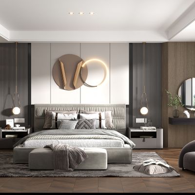 现代卧室主人房