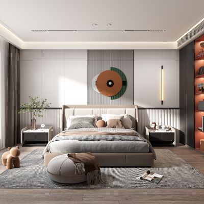 现代卧室主人房
