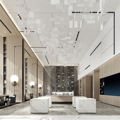 现代售楼处 接待处