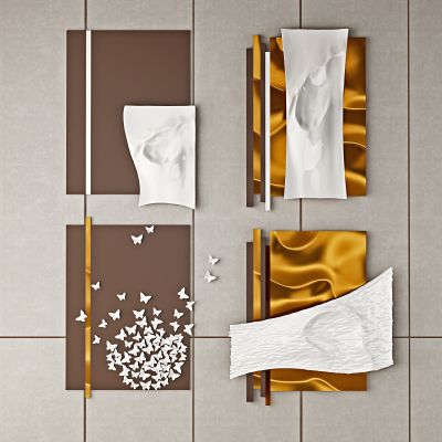 现代抽象立体挂画