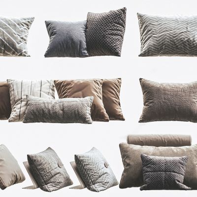 现代布艺抱枕组合