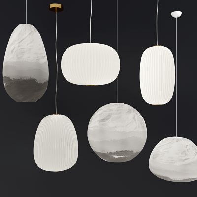 新中式日式吊灯灯笼组合