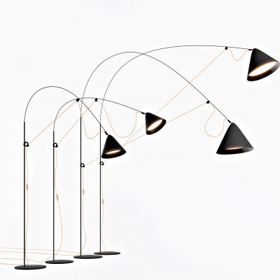 现代金属落地灯3D模型