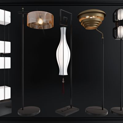 新中式轻奢落地灯