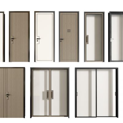 新中式房门推拉门厨卫门，木门组合