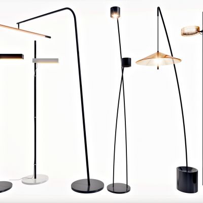 现代轻奢落地灯3D模型