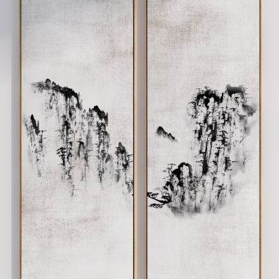 新中式水墨装饰画，挂画