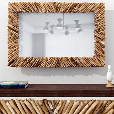 自然风复古镜子,装饰镜