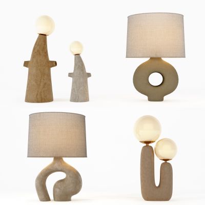 现代台灯3D模型