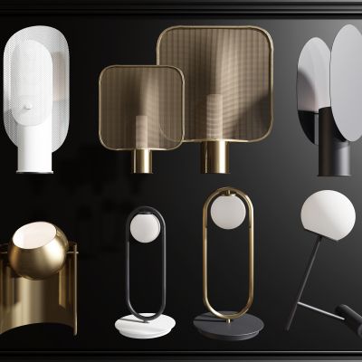 现代台灯组合