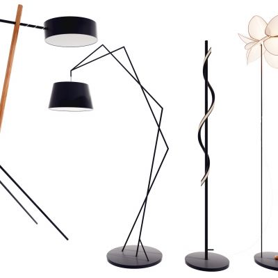 现代时尚金属落地灯3D模型